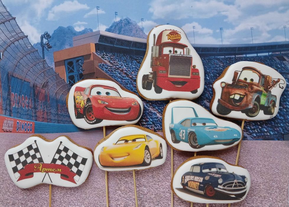 Топпери щенячий патруль, пряники Тачки Маквин