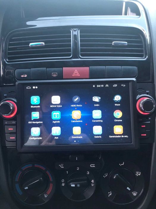Radio 2 DIN Fiat Punto Android – GPS WIFI CarPlay - Novo 2 DIN Android