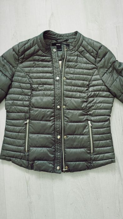 Kurtka damska ramoneska Sinsay jesienna,S/36, pikowana/zielona
