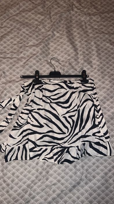 Юбка зебра белая