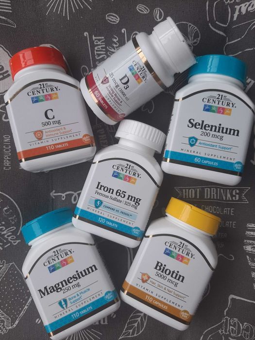 21 st century Цинк Магний Мелатонин Кальций вітамін А С Е Биотин Селен