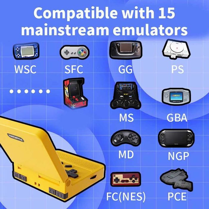 Consola V90 - Roda GBA,GB,GC;PS1,SNES, NES entre outras64170836982531121