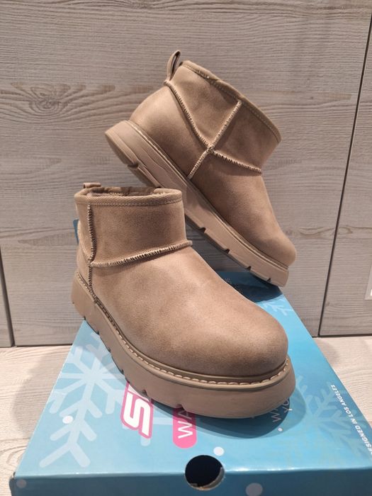 Buty zimowe śniegowce damskie Skechers r. 39  jak ugg lub emu