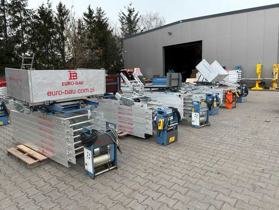 Winda drabina dekarska Geda COMBILIFT 200 12-22m 230V STANDARD Nr.15 wciągarka dachowa segmentowa skośna wyciąg budowlany
