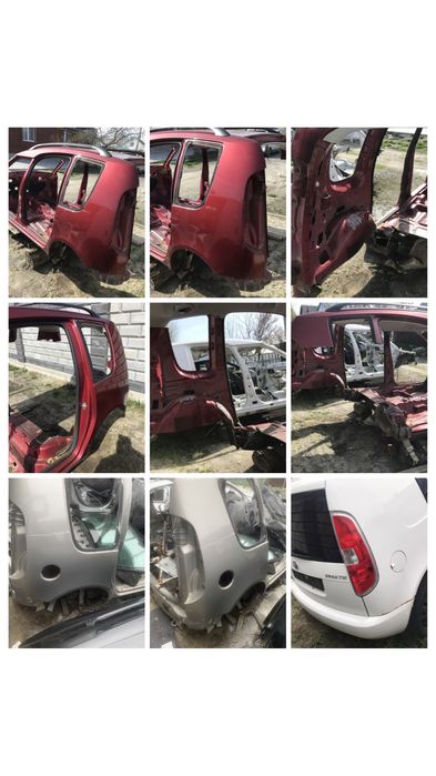 Четверть задня ліва права skoda roomster , praktic