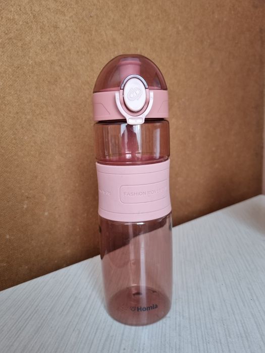 Butelka bidon POPPIE Homla na wodę różowa 0,6l