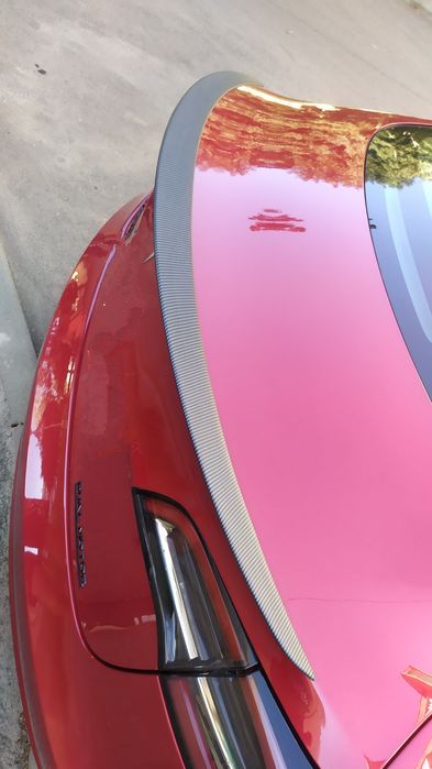 Спойлер Карбон, чорний глянець мат антикрило Тесла модель 3 ,Y тюнінг