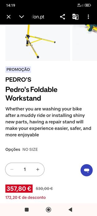 Suporte para reparação de bicicletas