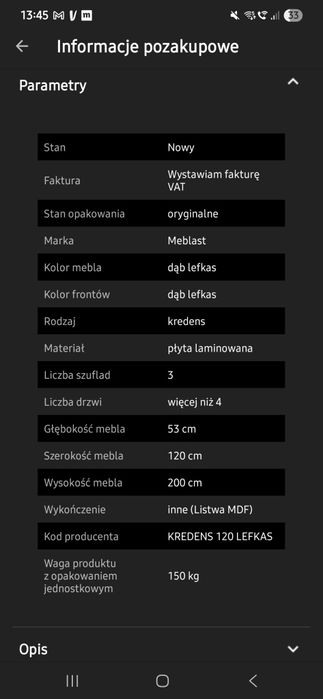 Kredens, witryna, komoda