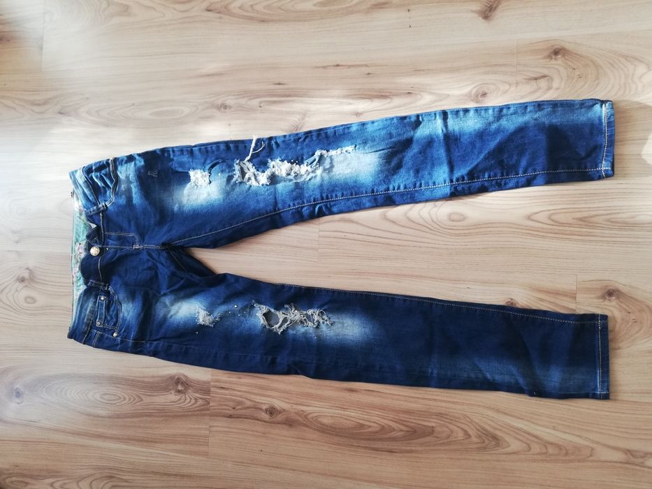 Bawełniane spodnie a'la jeansy