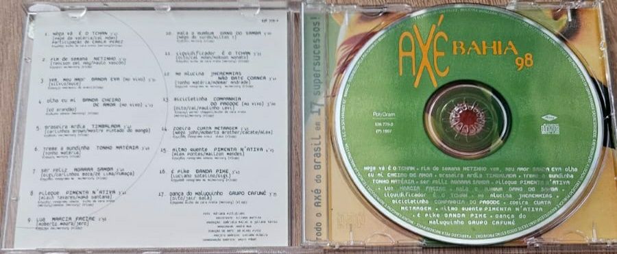 CD Compilation Axe Bahia 98 (Netinho, Banda Eva, É o Tchan, Cheiro de Amor)64285985494786122