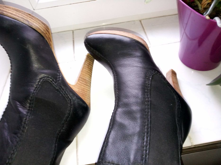 botki ze skóry ZARA r. 39