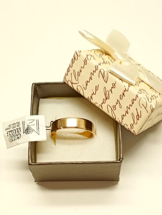 Obrączka złota 4,25g, złoto 14kt, Komis Jasło Igielna