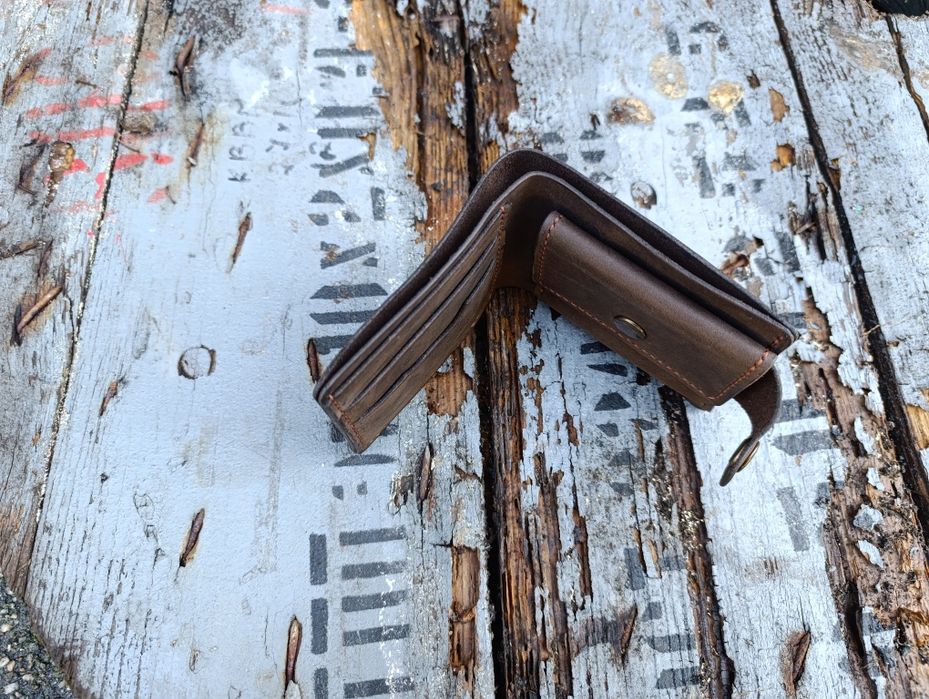 Шкіряний гаманець/Кошелек/Натуральна шкіра/Ручна робота