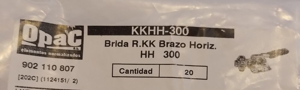 Abraçadeira de alavanca - Brida R.KK Horizontal  HH 300