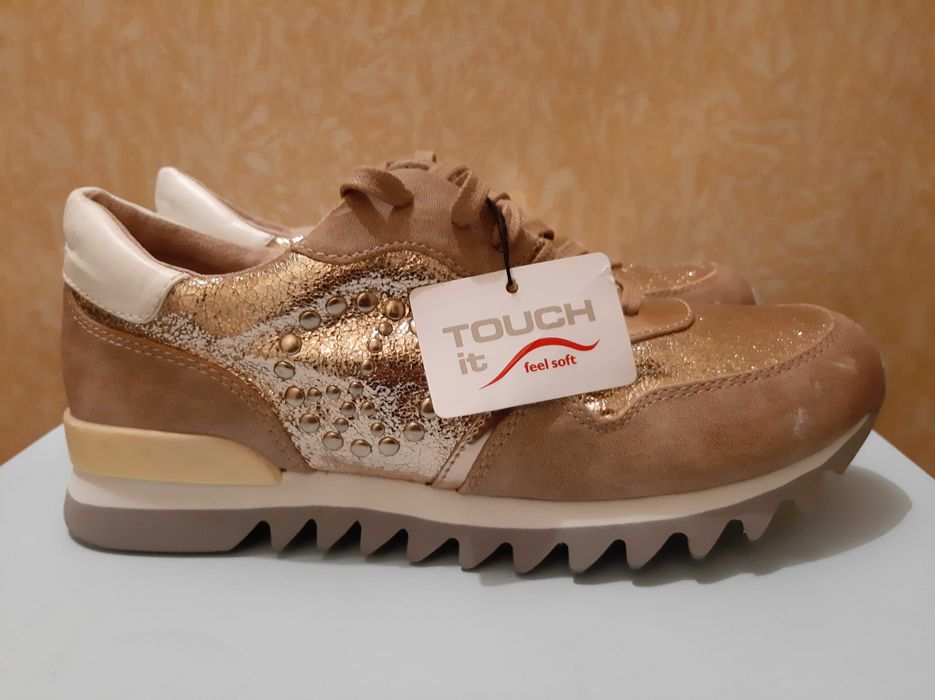 Tamaris Жіночі золоті кросівки