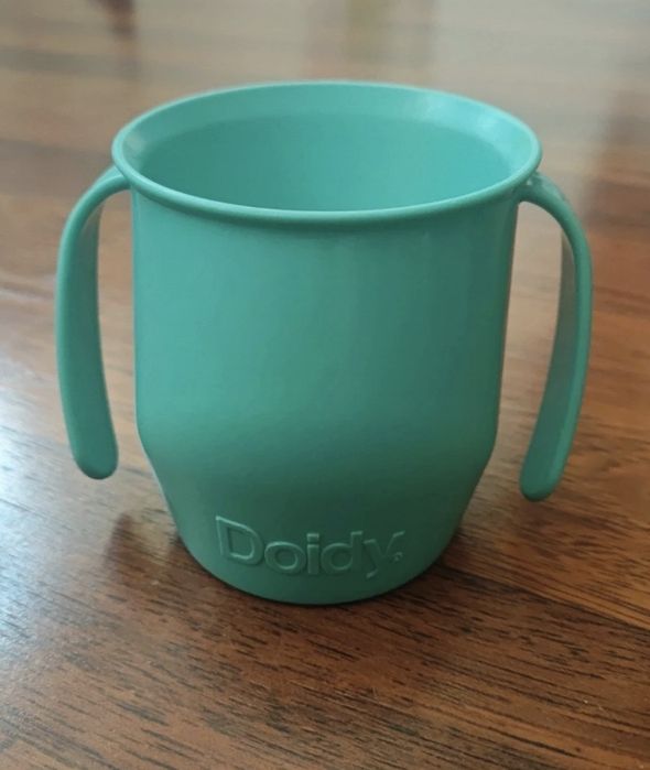 Kubek Doidy plastikowy do nauki picia turkusowy BLW 
Kubek Doidy plast