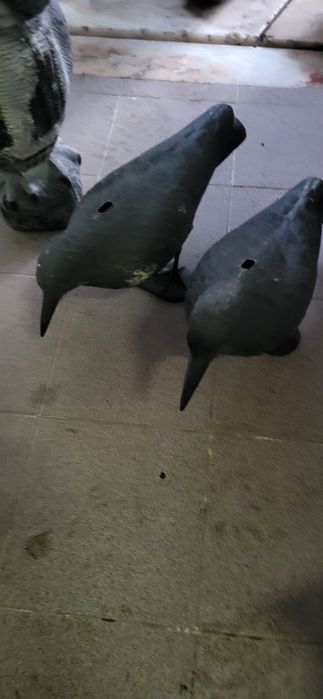 Mocho e corvos ,espanta pássaros