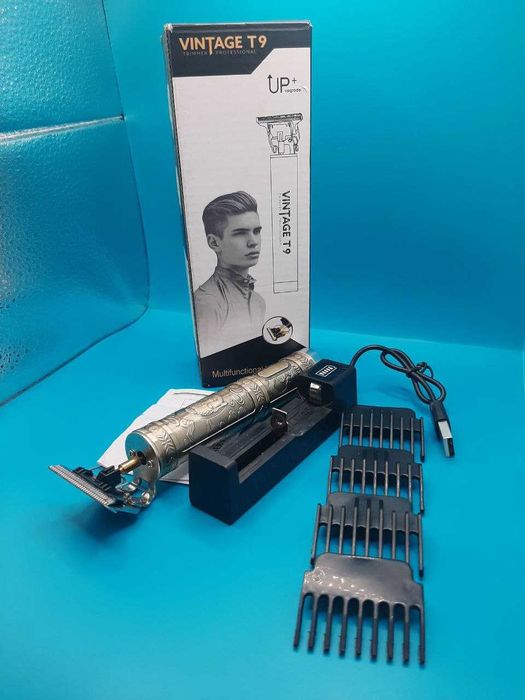 Акумуляторна машинка для стрижки волосся і бороди VINTAGE Т9