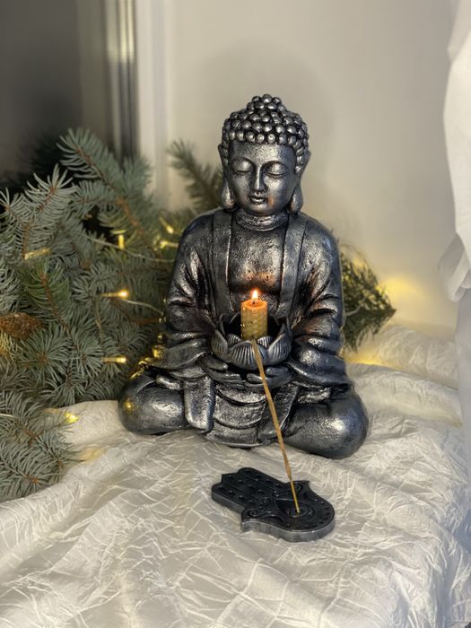 Будда статуетка, Будда з лотосом, підставка під благовонія