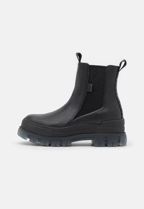 Buffalo 38 Buty Damskie Botki Czarne Platforma Aspha Chelsea T1239
