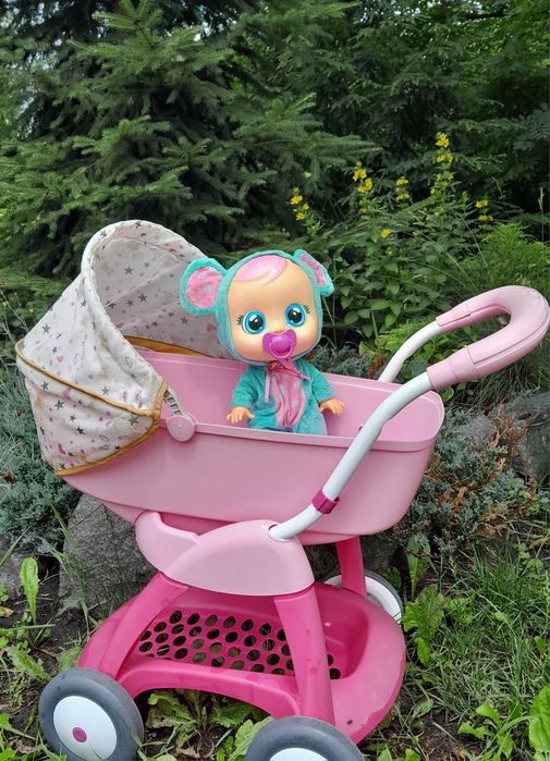 Лялька пупс + коляска