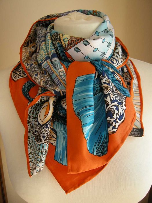 Chusta apaszka 90/90 Hermes orange