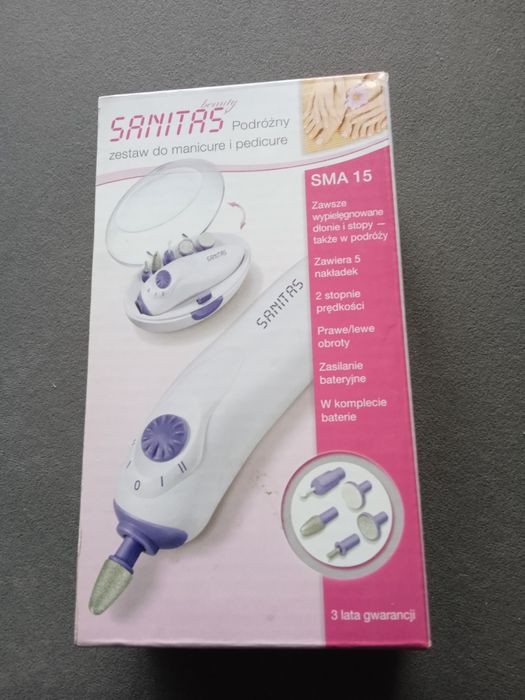 Podróżny zestaw do manicure i pedicure  Sanitas SMA15