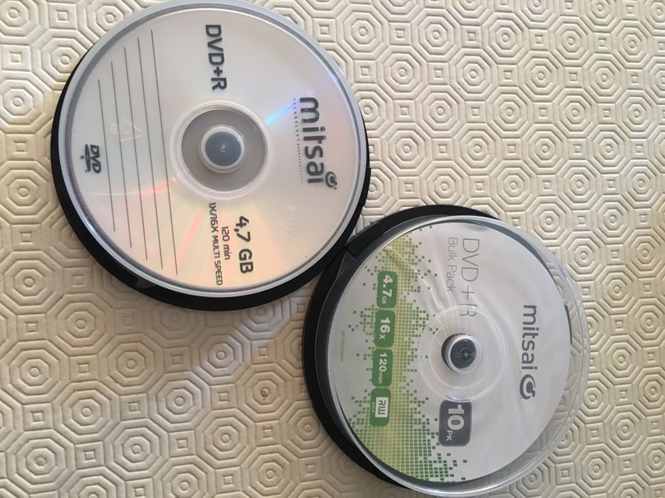 20 Mitsai DVD+R Blank Discs64729761687683120