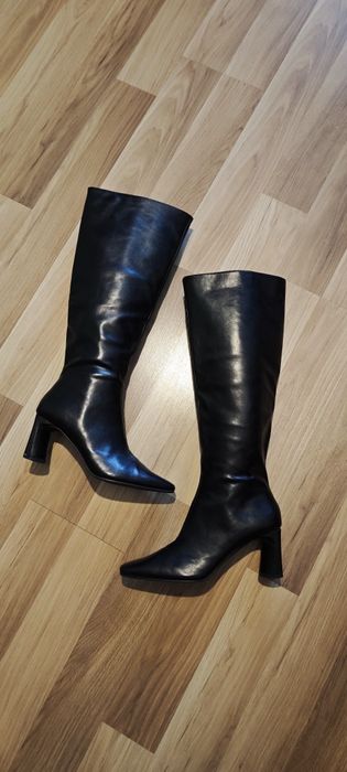 Skórzane kozaki Reserved 40(26 cm).