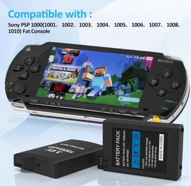 Bateria PSP serie 1000 PSP-110 - 3600 mAh