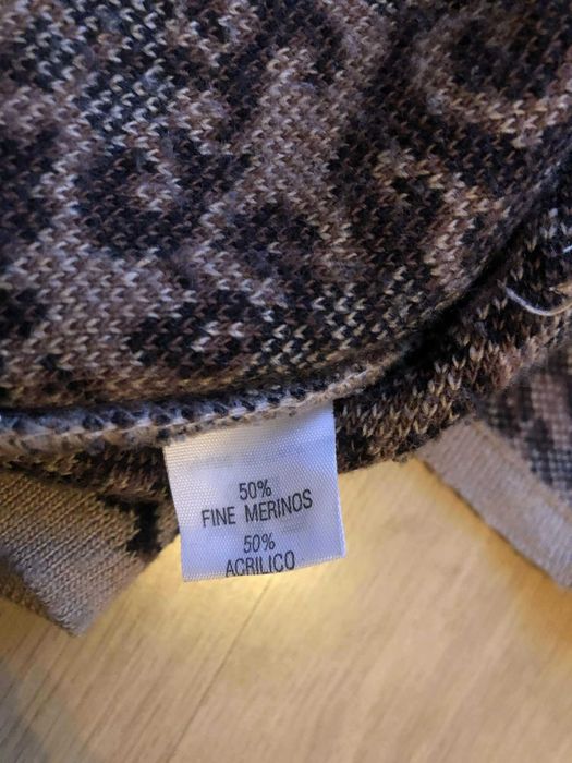 Ciepły rozpinany sweter rozm M