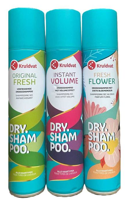 Kruidvat suche szampony 3x250ml perfumowane pachnące mix