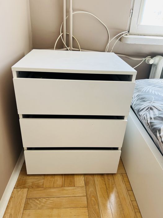 Komoda biala 3 szufady
