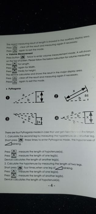 .Dalmierz laserowy 50m z poziomicą
