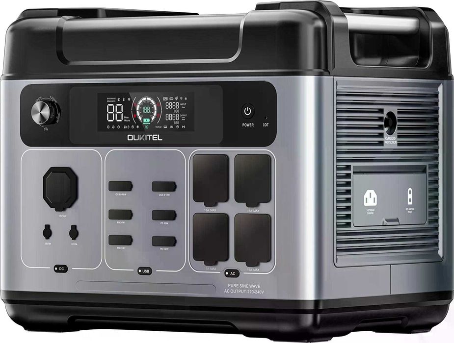 Зарядна станція Oukitel P2001е Plus | 2,400W (4800W в піку) | 2,048Wh