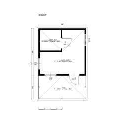 Domek letniskowy,ogrodowy,drewniany Holiday 4x4m+2m taras