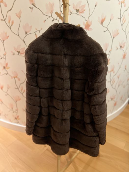 Casaco de pele genuína do designer francês Georges Rech