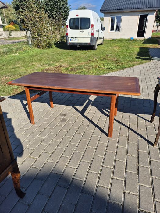 Duża lawa tekowa lata 70