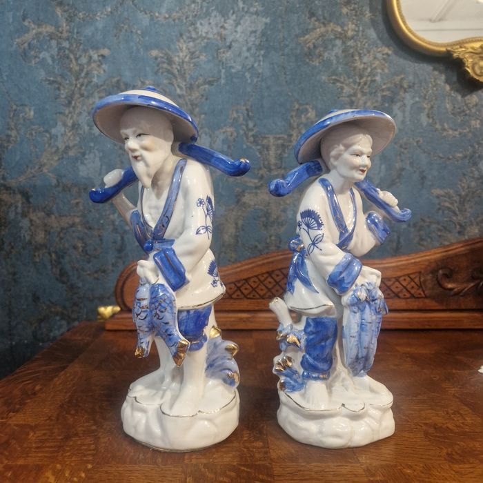 Komplet 2 figurek porcelanowych