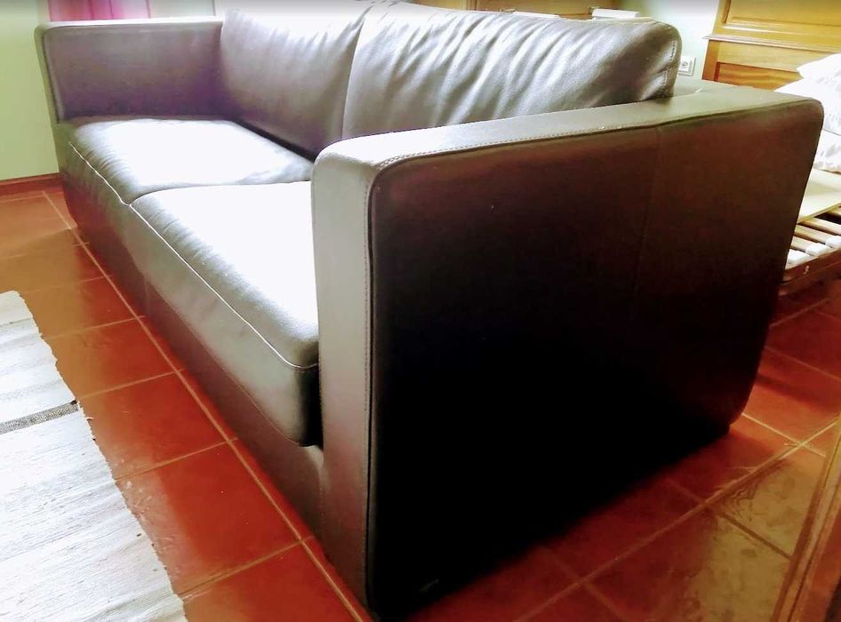 Sofá em Couro / Pele genuína - AGOL