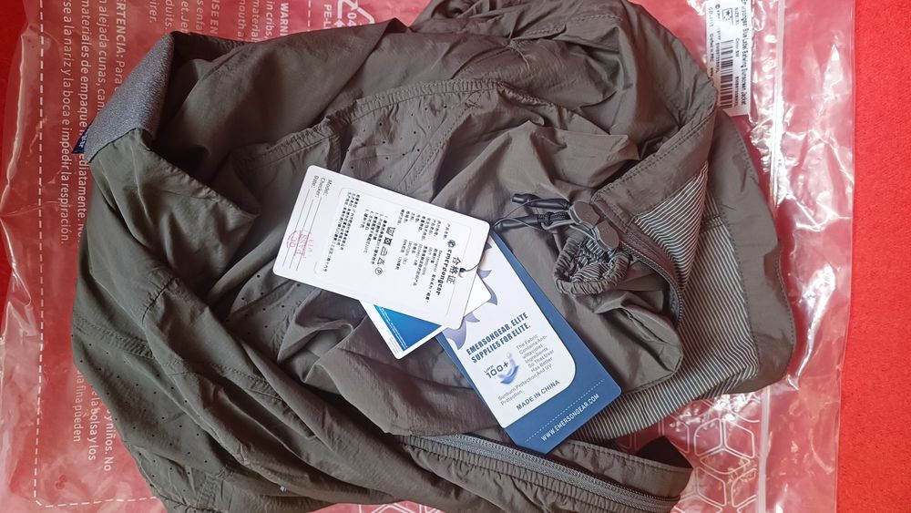 Нова легка вітровка Emersongear Bat Wing Sunscreen Coat —  XL (європейський L), Grey (Сіра)