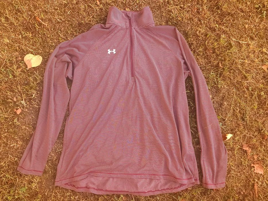 Жіноча спортивна кофта, полувер Under Armour Maroon Steel Stripe