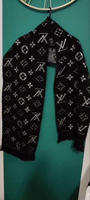 Gruby ciepły szal Louis Vuitton