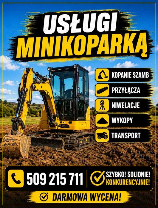 KOPARKA KOŁOWA / KOPARKA OBROTOWA Od zaraz  Piaseczno i Okolice