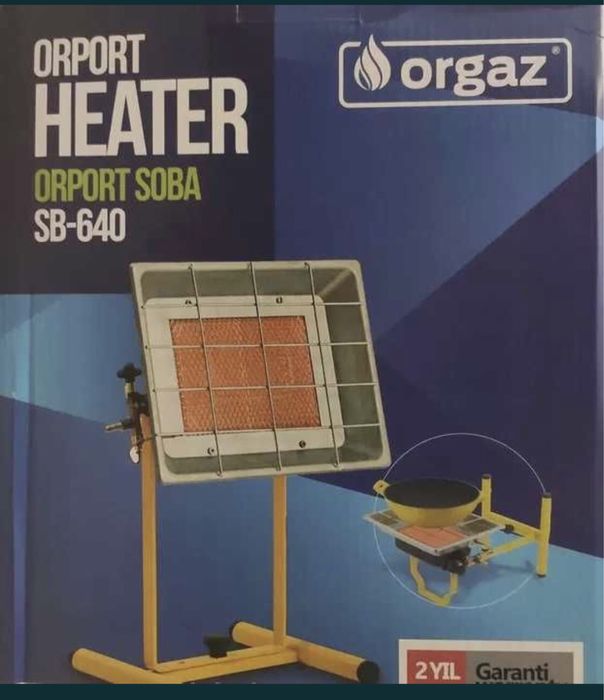 Газовый обогреватель с заправленным баллоном и редуктором