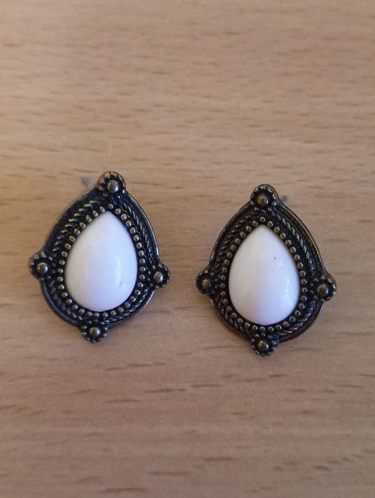 Серьги сережки натуральный камень