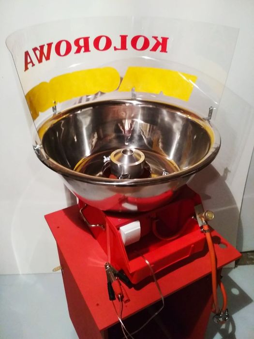 Nowa maszyna do waty cukrowej , wata cukrowa i popcorn, ATEST