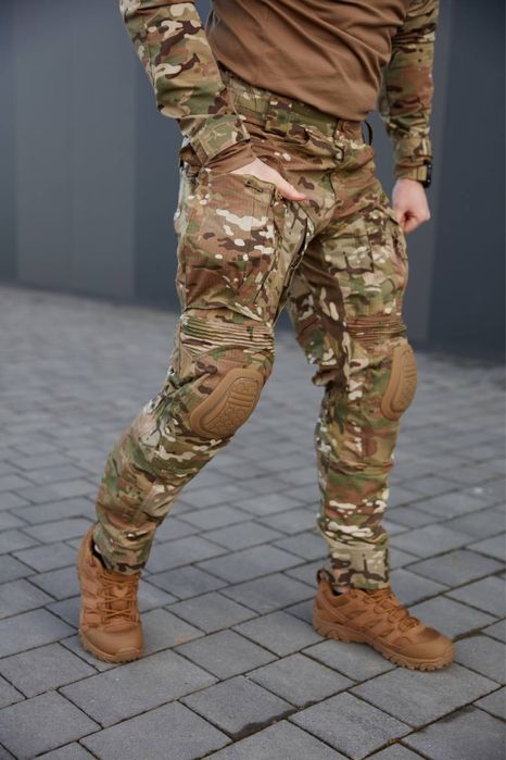 Штани тактично-польові з наколінниками G4 Nyco Tex мультикам/піксель