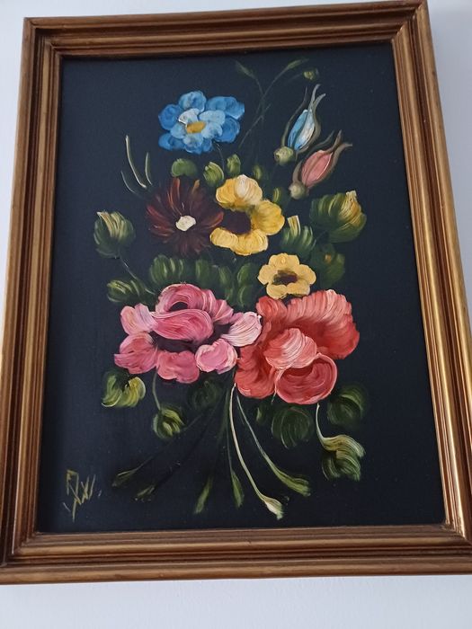 Quadro pintado á mão